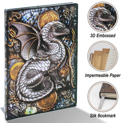 Vintage European Style PU Leather Notebook - Business Gift or Office Accessory