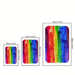 Rainbow Door Mat Non-Slip Front Door Indoor/Outdoor Entrance Mat