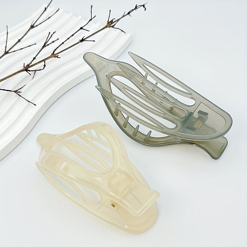 Transparent Hair Claw Shark Claw Plastic Hair Accessories
