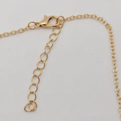Heart & Flower Necklace Inlaid MOM Letter Pattern Neck Chain
