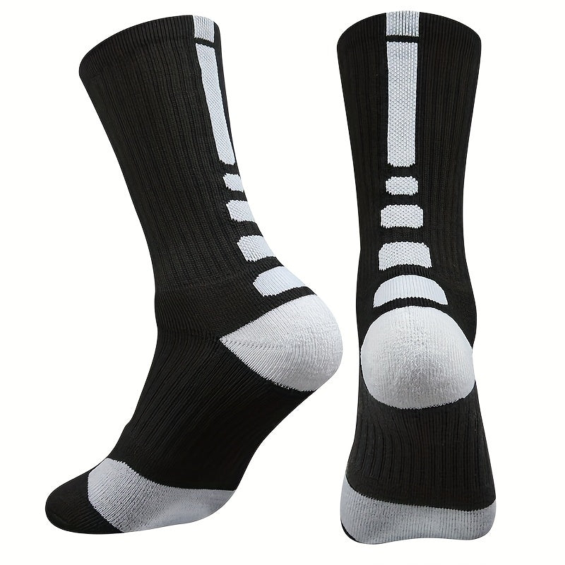 Men's Basketball Socks Comfortable Crew Running Socks