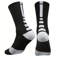 Men's Basketball Socks Comfortable Crew Running Socks
