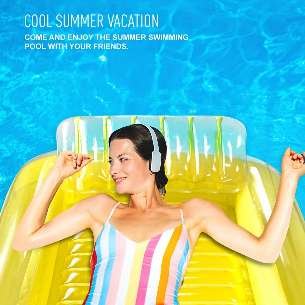 Square Swimming Pool Float Water Lounger PVC Inflatable Raft