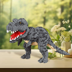 Jurassic Brontosaurus & Velociraptor Building Blocks Model Toy