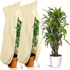 Plant Cold Cover Non-woven Drawstring Zipper Plant Overwintering