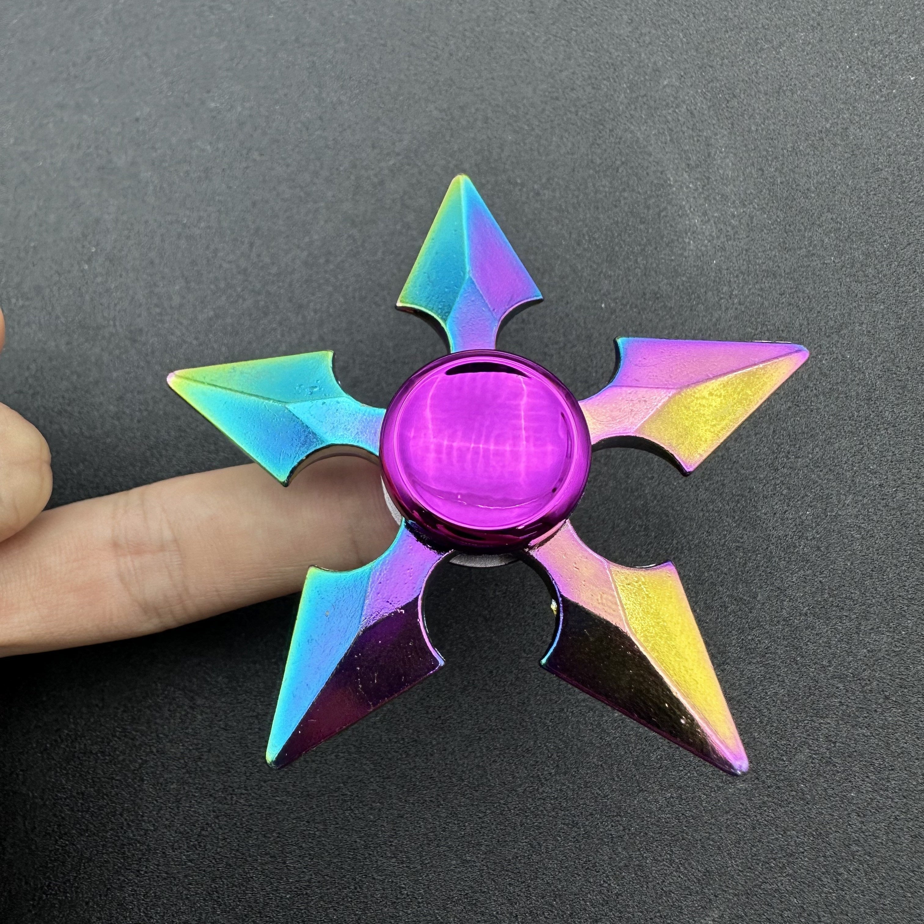 Colorful Zinc Alloy Fidget Spinner Durable Portable Hand Gyroscope