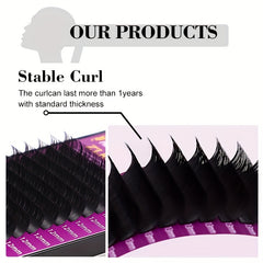 Dramatic Mink False Eyelashes Individual Volume Cluster Extensions