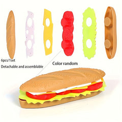 Burger Assembly Set Toy for Kids' Theater