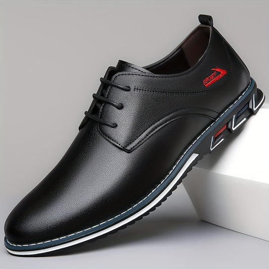  Men's Solid Comfy Lace Up Casual Shoes