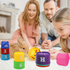 Interactive Bunny Toys Set for Mental Stimulation