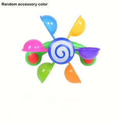 Colorful Bath Windmill Spinner Toy for Kids Over 18 Months