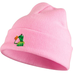 Winter Frog Tea Beanie Warm Knitted Hat Unisex