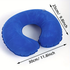 1pc Inflatable U Shaped Pillow for Outdoor Travel