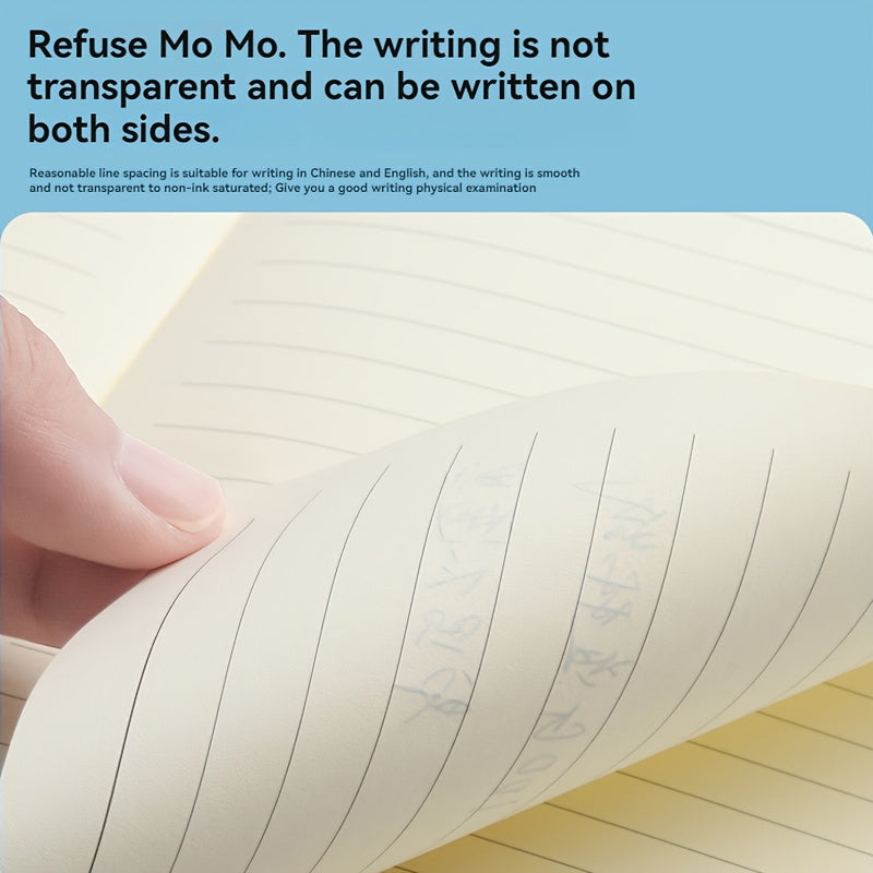Personalized A5 Notebook with 200 Pages Soft Cover and Bookmark