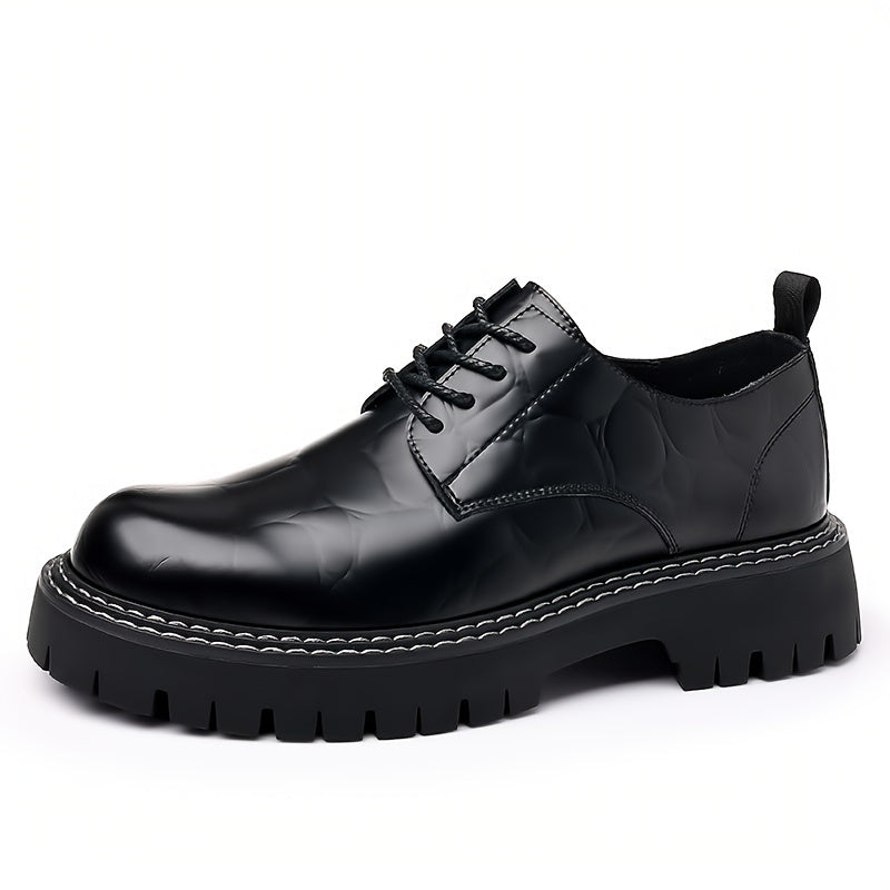 Men Leather Loafer Shoes Slip On Lightweight Dress Shoes Durable Non Slip
