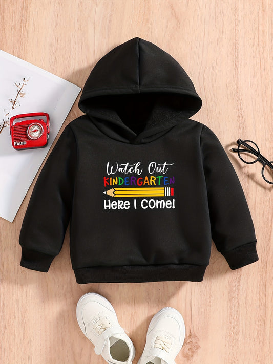 Baby Boys Spring And Autumn Sweatshirt Hoodie KINDERGARTEN HERE I COME