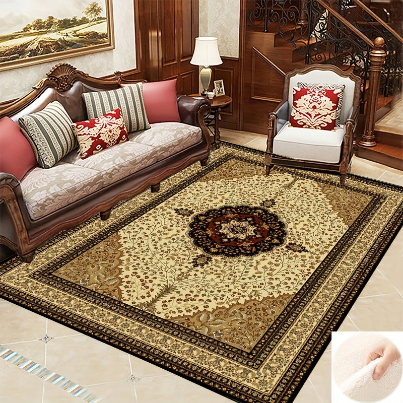 Vintage European Style Kitchen Rug Soft Land Blanket