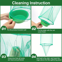 Outdoor Hanging Stable Fly Trap Horse Fly Traps Reusable Fly Killer Cage