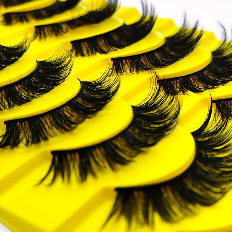 10 Pairs 10D Dramatic Cat Eye False Eyelashes 15 18mm