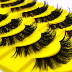 10 Pairs 10D Dramatic Cat Eye False Eyelashes 15 18mm
