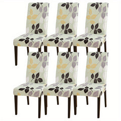 Printed Stretch Dining Chair Slipcover - Chair Protector for Living Room