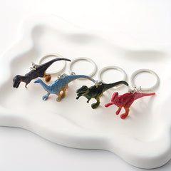 4pcs Dinosaur Animal Key Chains Resin Keychain for Boys