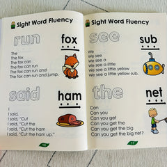 Sight Word Fluency Learning Book for English Skills and Study Aids