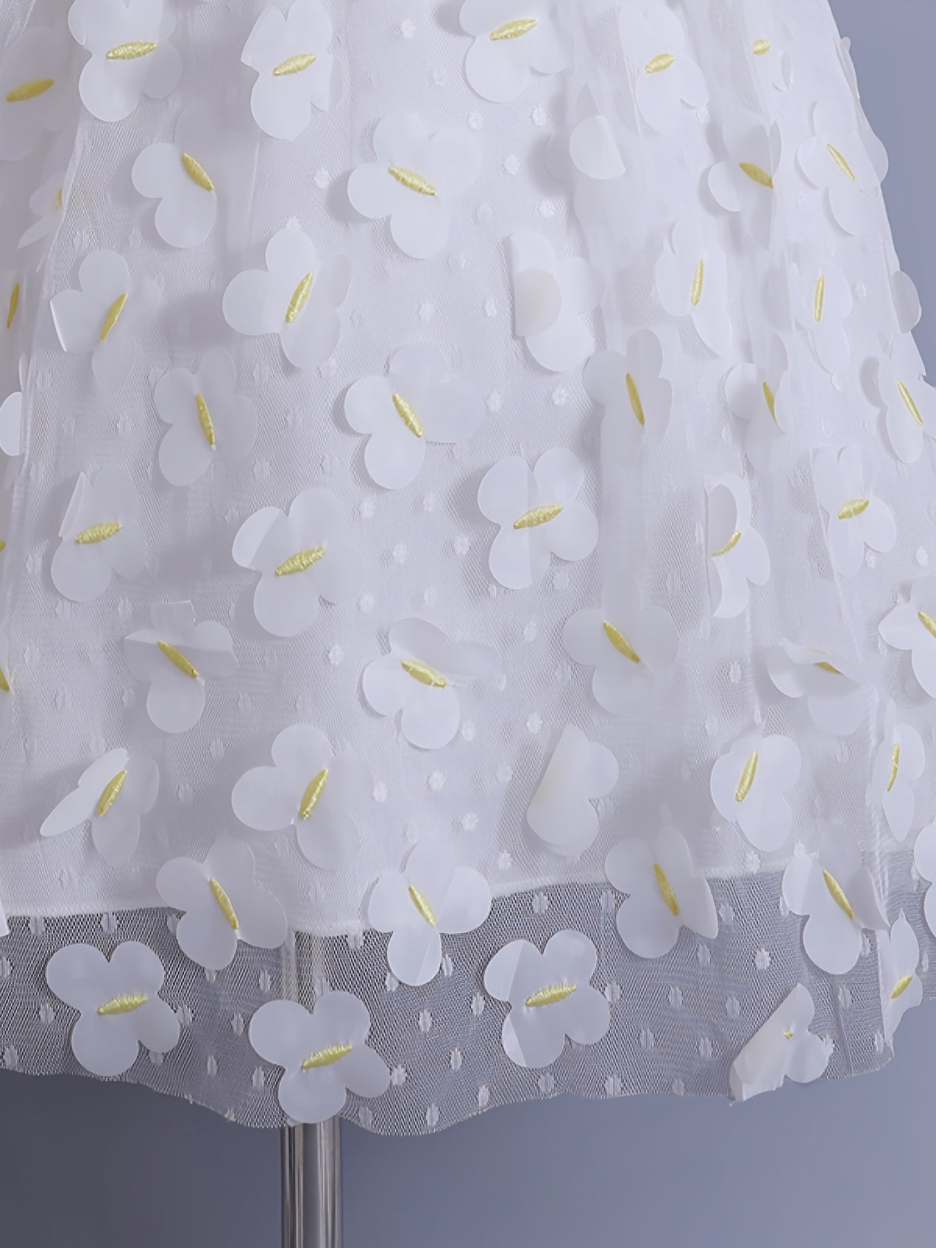 Toddler Girls' Birthday Dress Butterfly Appliques Sleeveless Mesh Princess Dress