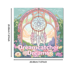 Dream Catcher Coloring Book 22 Pages Watercolor Paper Relaxation & Gifting