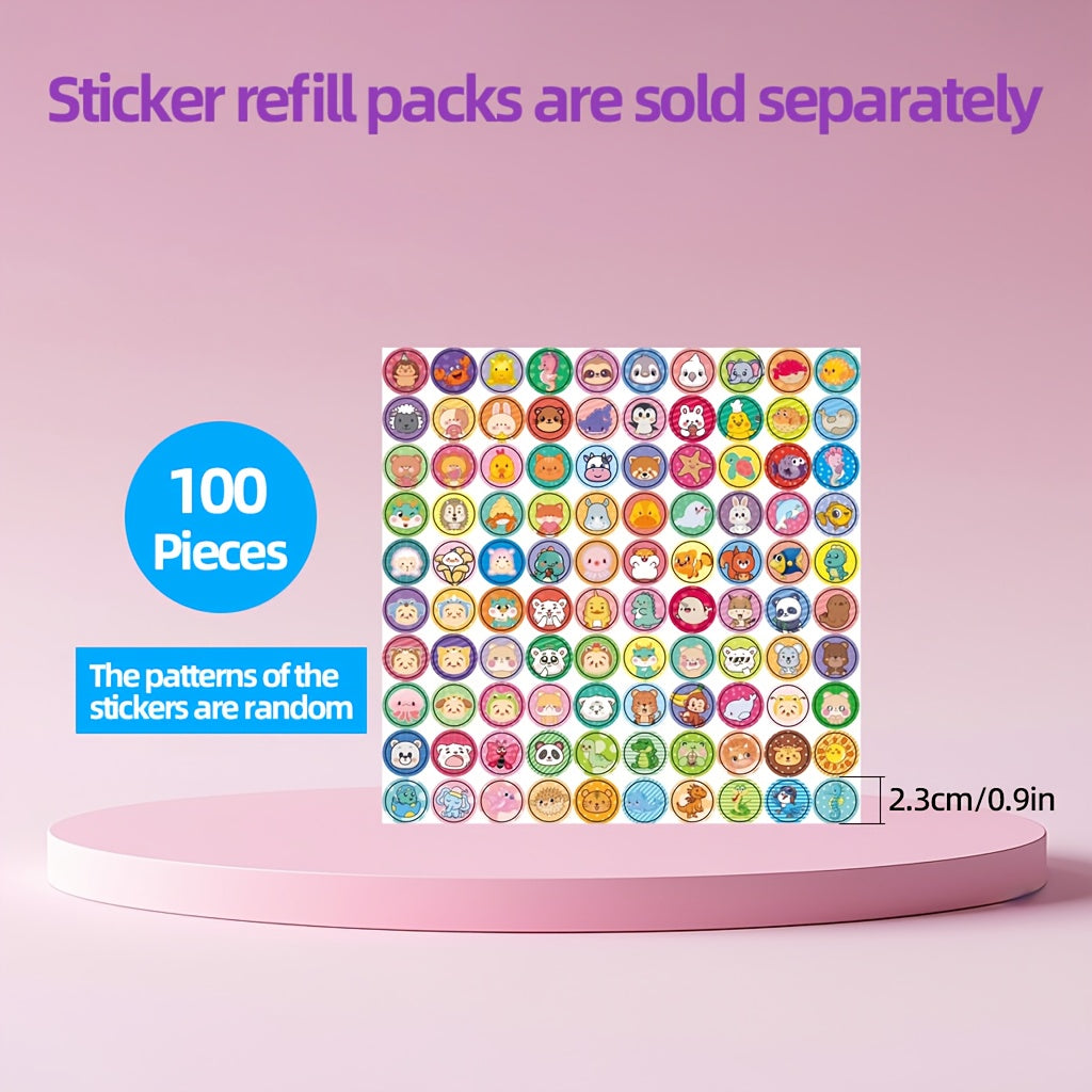 Magic Seal Stickers Set - 20 Stickers Pattern Book Ink & Reusable