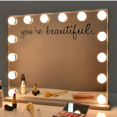 Mirror Decorative Sticker You Are Very PVC Material Pure Text