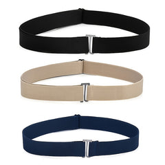 Canvas Stretch Braid Belt Women No Show Invisible Belt Elastic Waist Belt