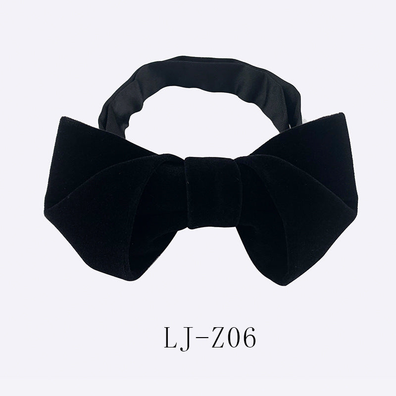 Bow Tie Dress Bow Knot Polyester Silk Yarn Wrinkle Resistant Fabric