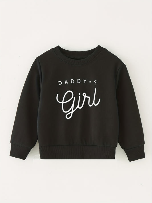 DADDY'S GIRL Round Neck Sweatshirt for Kids
