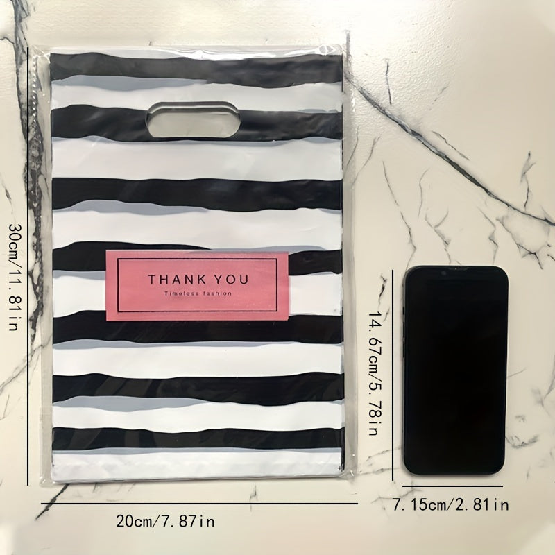 100 Thank You Plastic Merchandise Bags - Small Business Retailing