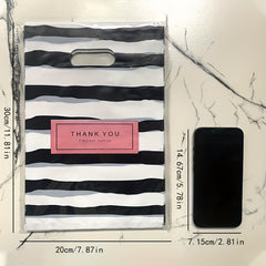 100 Thank You Plastic Merchandise Bags - Small Business Retailing