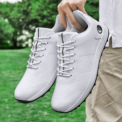 Men's Non Slip Golf Shoes Lace Sports Sneakers