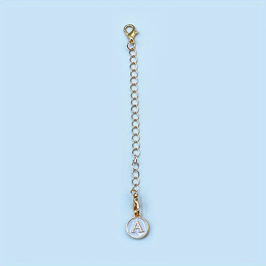 1pc ID Letter Charm Cup Handle Decorative Pendant Accessory