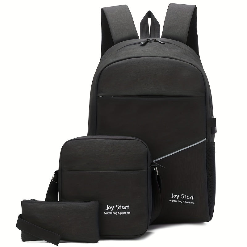 Men's Business Laptop Backpack Set