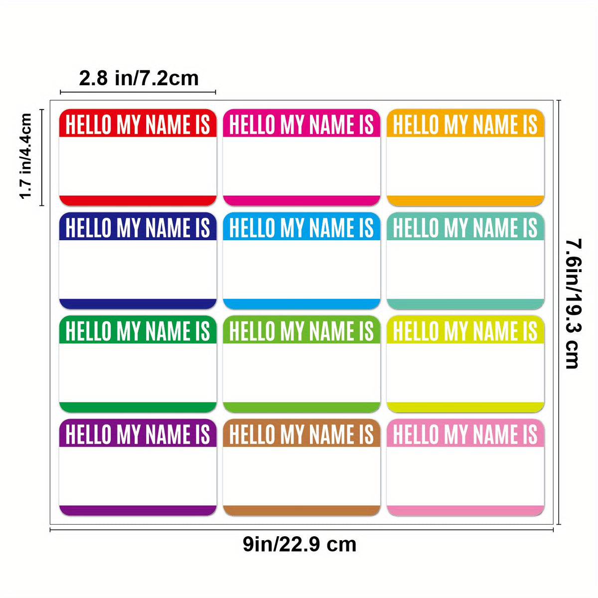 24pcs/60pcs School Waterproof Name Sticker Handwriting Mesh Bag Archive Label