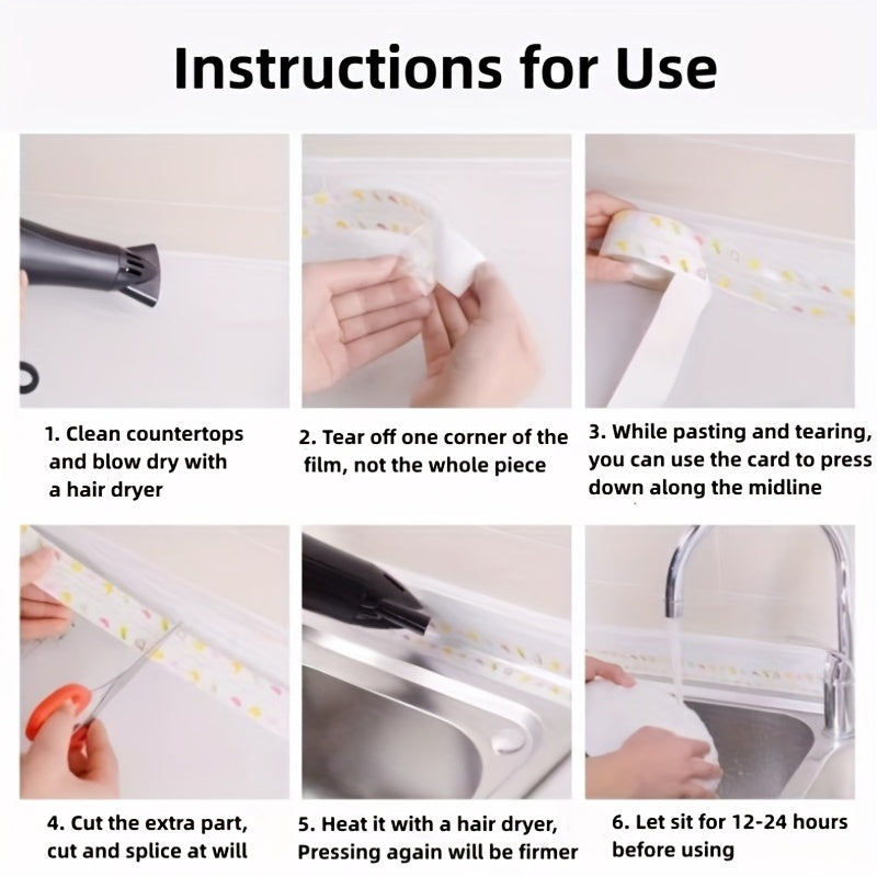 Beauty Seam Stickers Waterproof Kitchen Sink Mildew-proof Dish Gap Toilet Strip