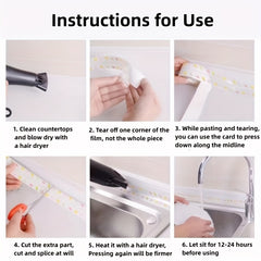 Beauty Seam Stickers Waterproof Kitchen Sink Mildew-proof Dish Gap Toilet Strip