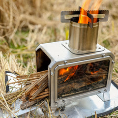 Portable Stainless Steel Wood Stove for Camping
