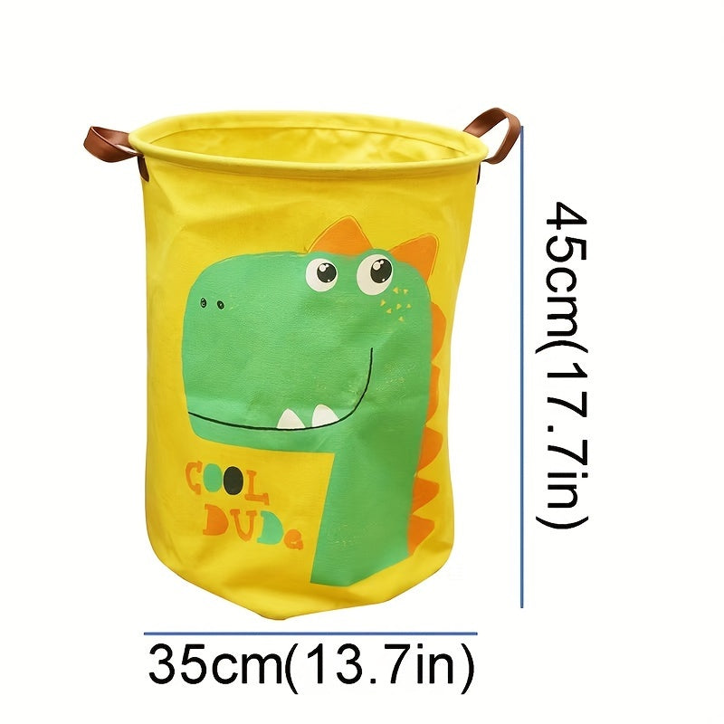 Cartoon Folding Storage Basket Clothes Washing Waterproof Bin