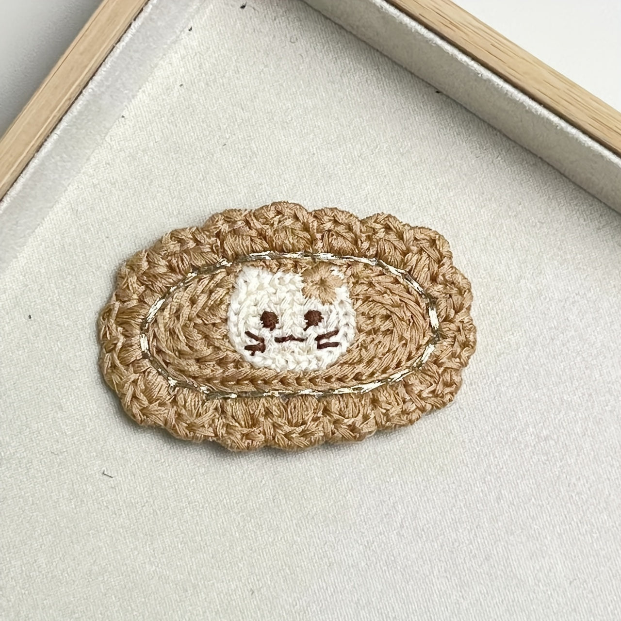 2pcs Baby Girls Knitted Cat Hair Clip Side Bang Sweet Hair Clip
