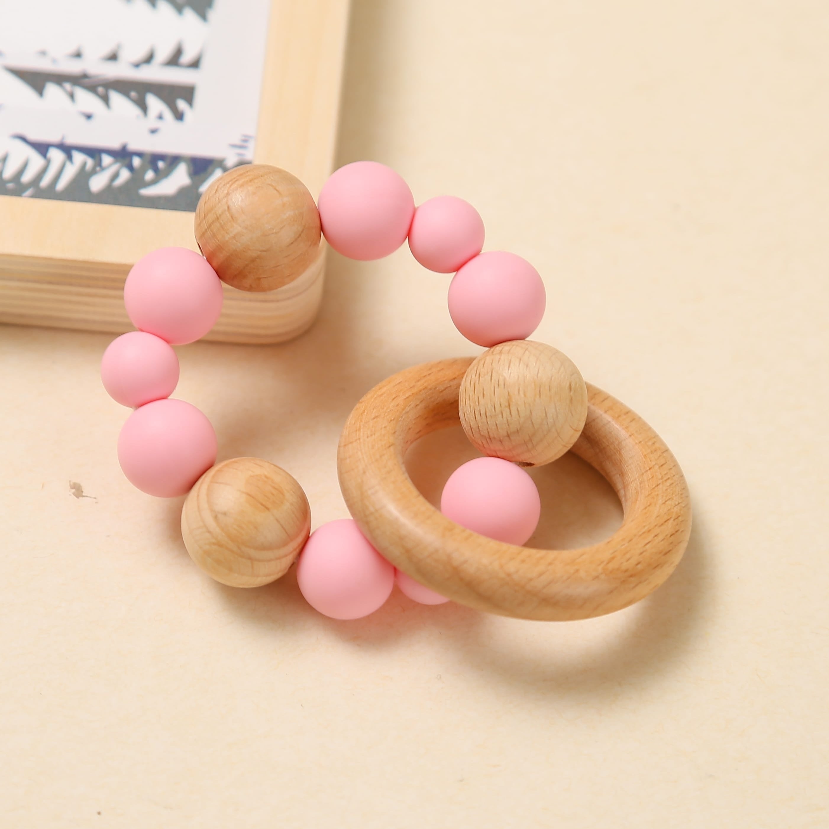 Aby Pink Teether Chewable Toy