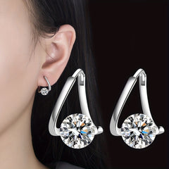 Moissanite Stud Earrings S925 Sterling Silver