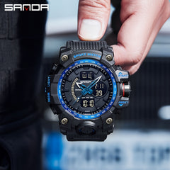 SANDA Boy's Sports Waterproof LED Military Watch