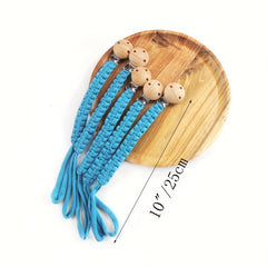 Handwoven Pacifier Chain for Baby Safety and Comfort