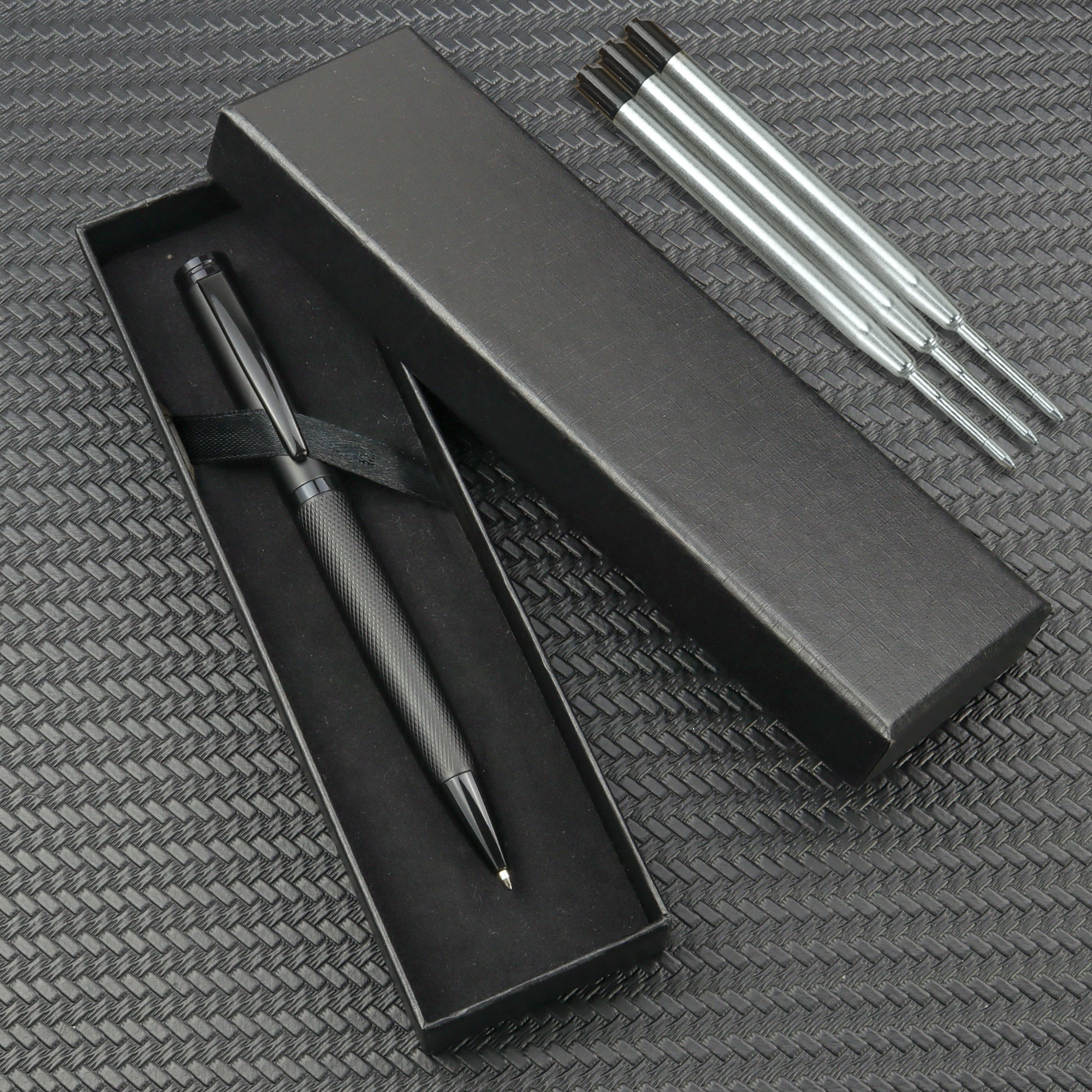 Metal Ballpoint Pen Texture with Refill for Business & Students